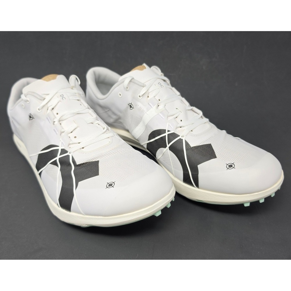 On Running Cloudspike 1500m Mens 11.5 Undyed-White Mint Track Spikes 3MD10651105